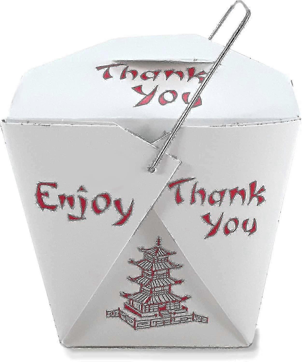 Pack Of 50 Chinese Take Out Boxes Suitable For Various Events 16 Oz/pint Size Party Favors And Food Containers (50)-Good