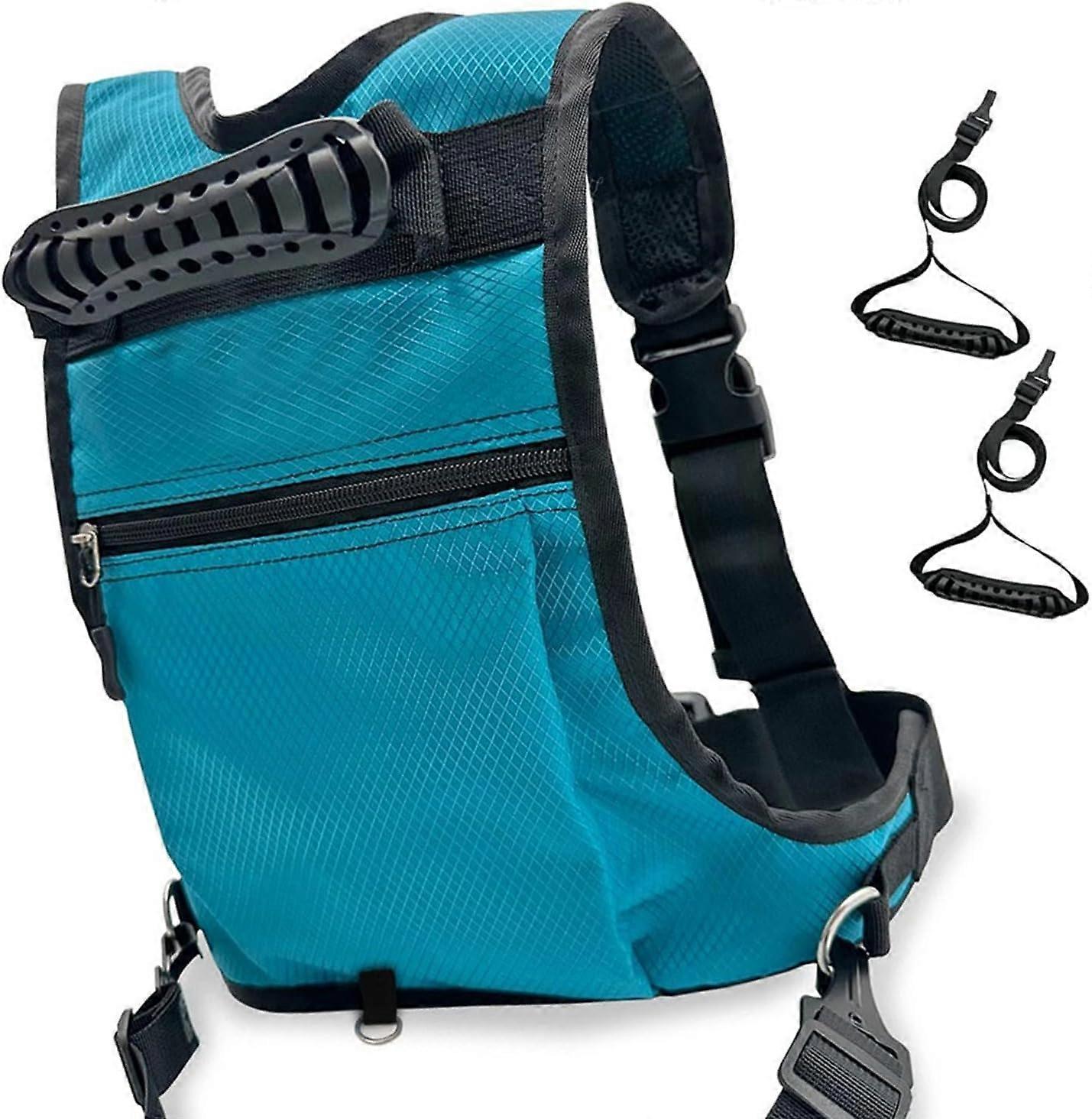 AURA Ski Harness Trainer ,Shocks Absorbing Leashes ,Snowboard Harness, For Kids ,Teach Your Child The Speed Control Of Skiing,(B)