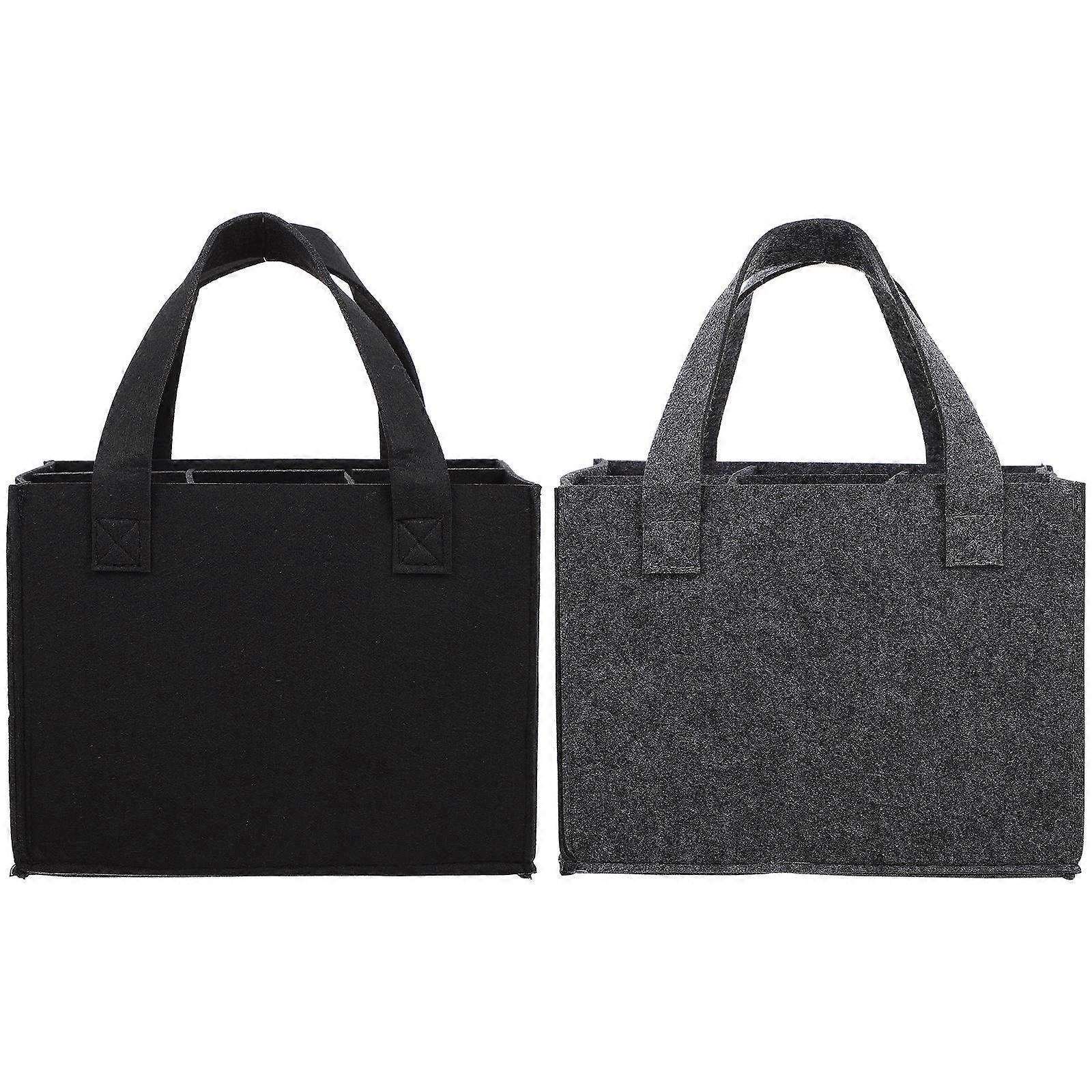 Wine Carrier Bag, Divided Interior for Safe and Easy Carrying of Multiple Bottles