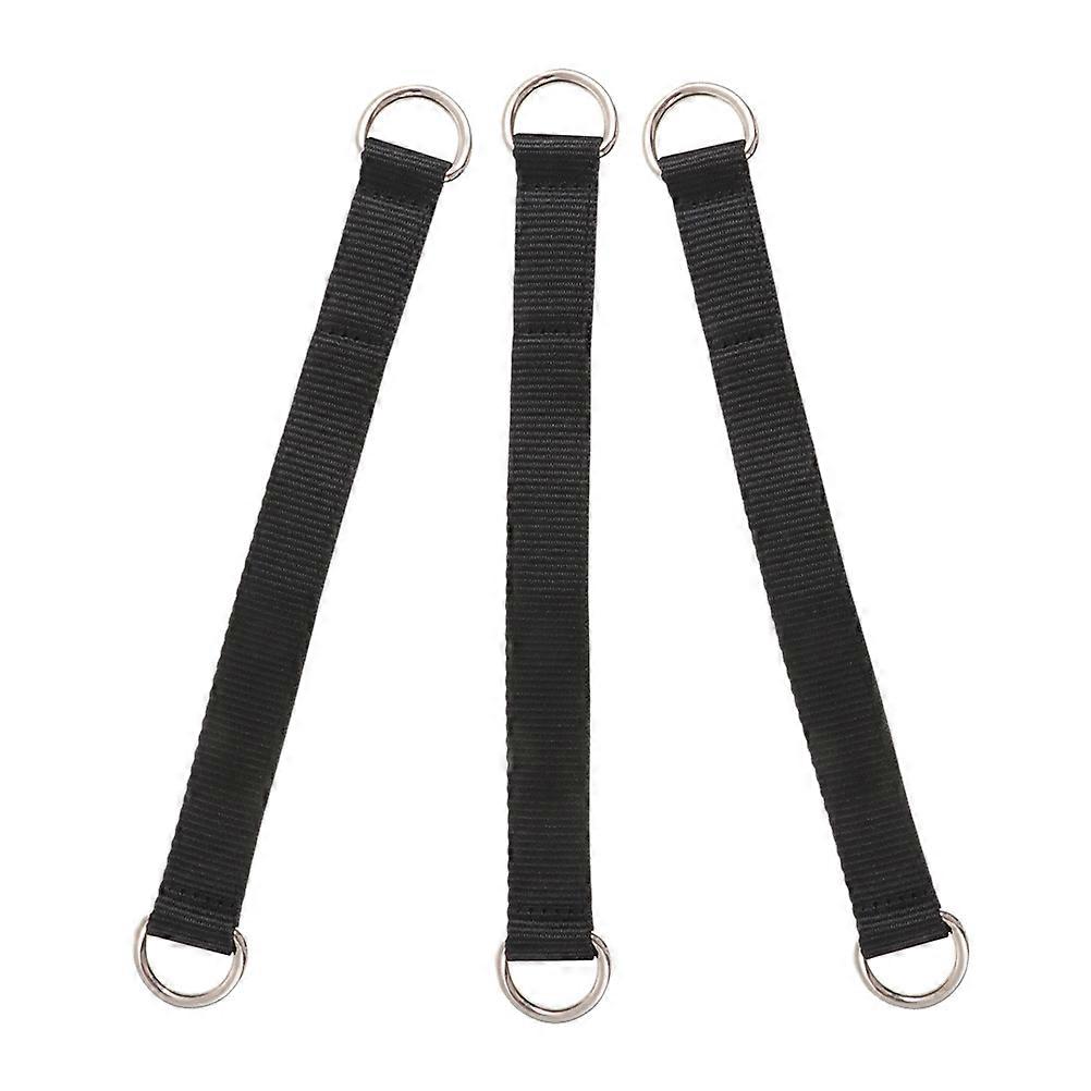 Exercise Straps Pull Up Assistance Band For Gym Workout 4x30cm Black 3Pcs