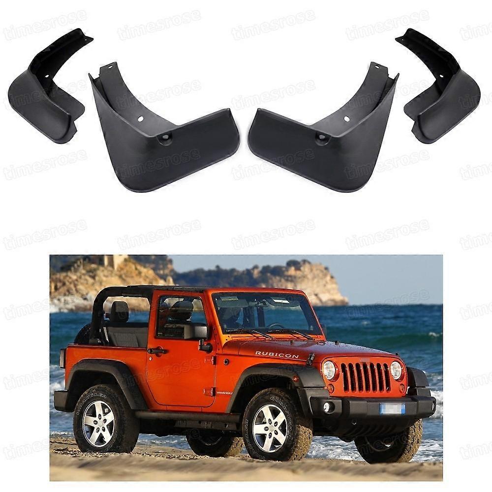 Applies to 4Pcs Car Mud Flaps Splash Guard Fender Mudguard for Jeep Wrangler 2007-2016 SUV
