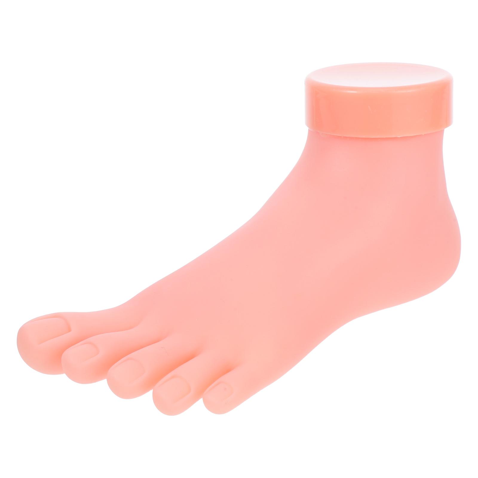 Practice Fake Training Foot Vinyl Material Manicure Hand Model Beginners 1Set