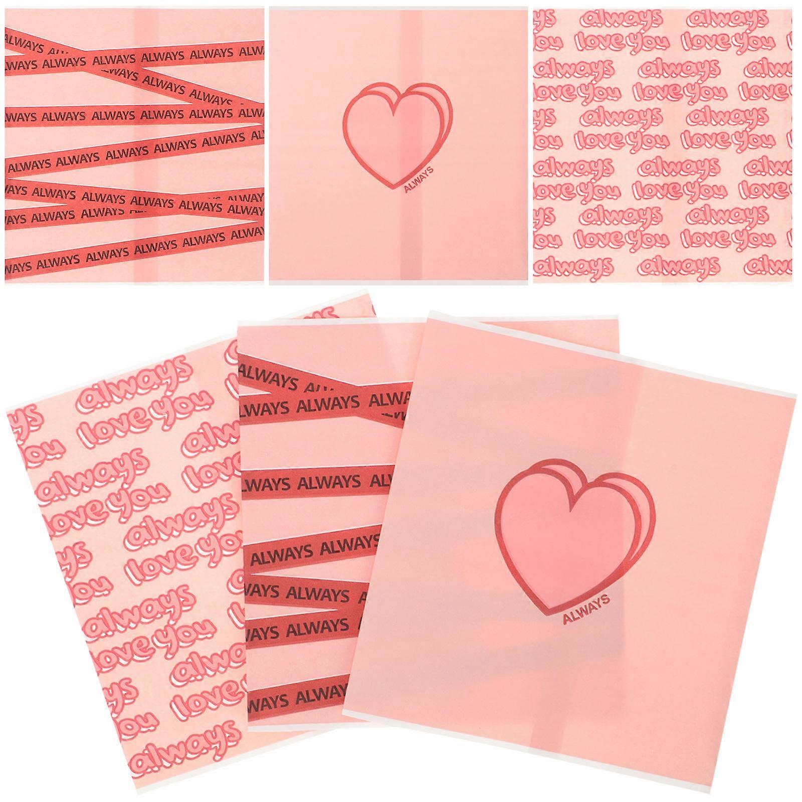 Small Biscuit Bag Multi-Function Snack Bags Pink 14x13cm Storage 30Pcs