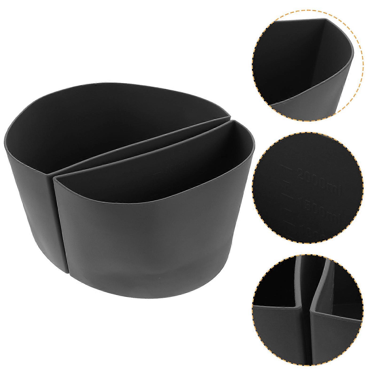 Kitchen Pot Liner Slow Cooker Divider Insert Protecting Ceramic Cookware Grey 9.82X8.25X4.32In 1Pack