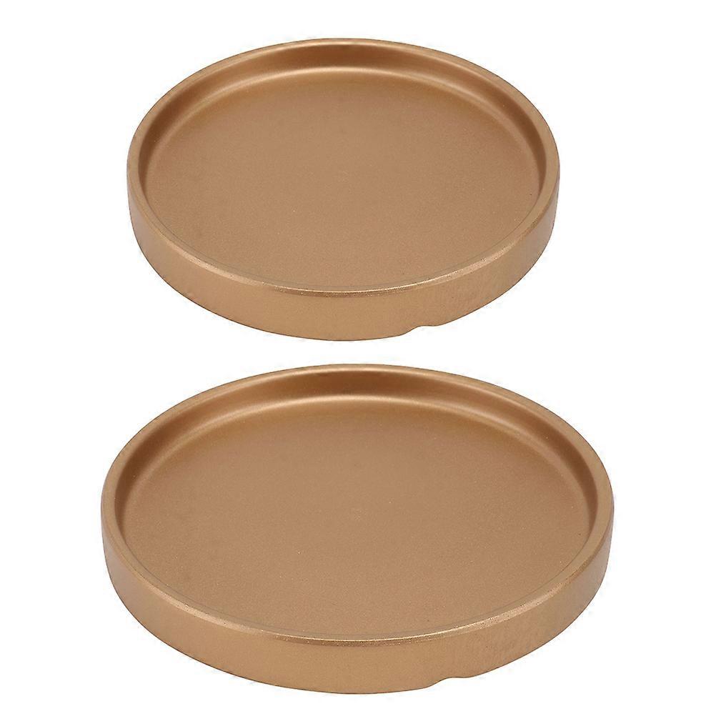 Here's a refined and professional product description based on your input:
**2 pcs Cement Flowerpot Trays – Decorative Flowerpot Bases for Indoor