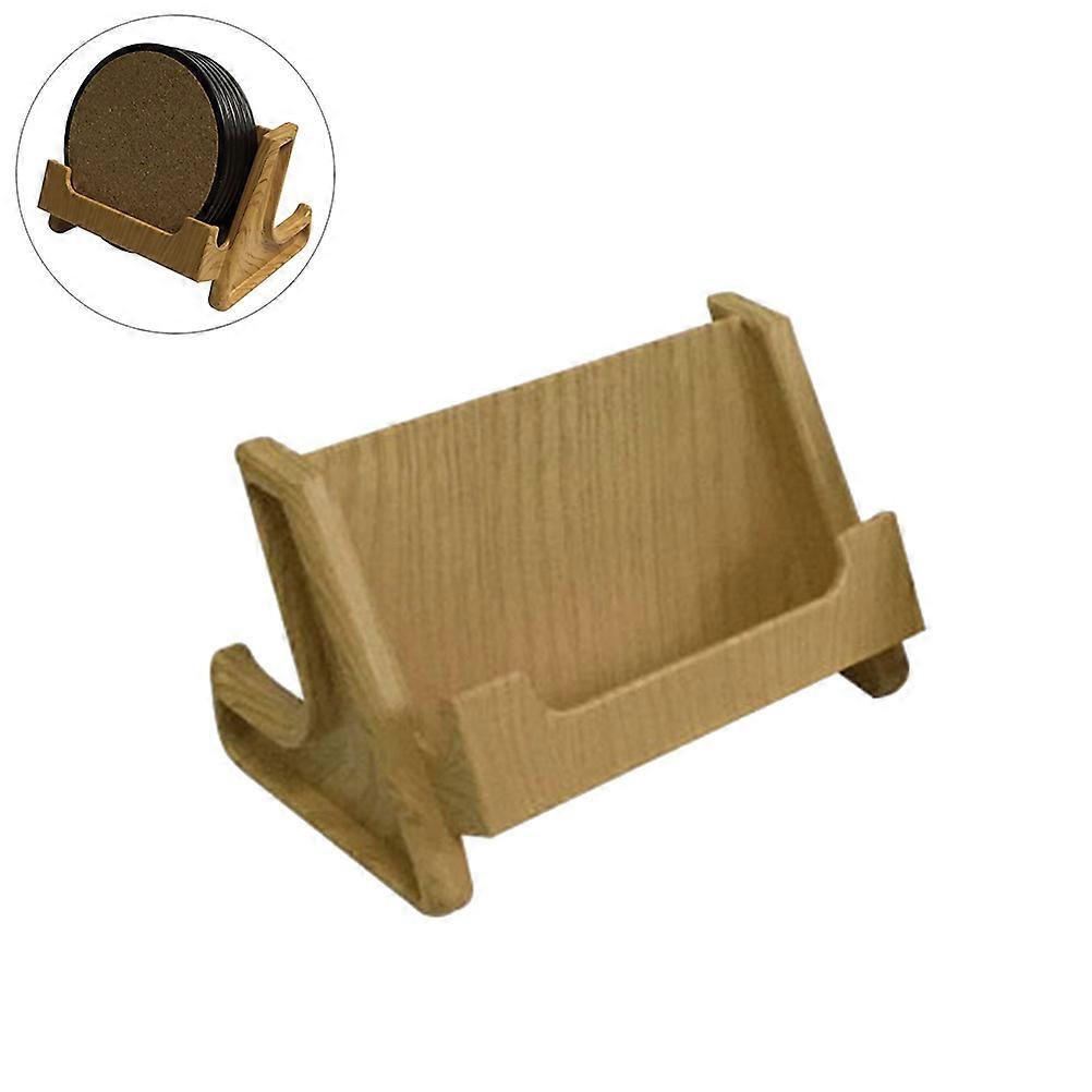 Space Saving Multi Functional Plastic Coaster Holder with Phone Charging Slot, Cup Mat Rack Organizer for Home & Restaurant Tabletop Storage