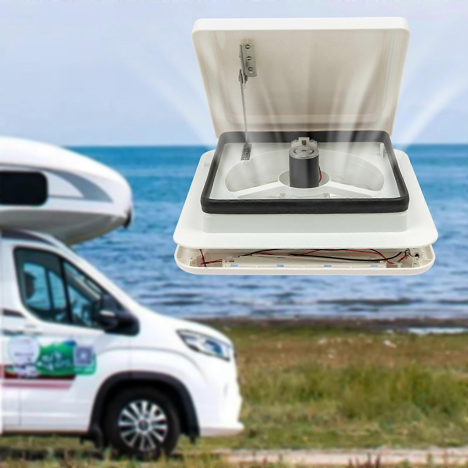 RV Dachlüfter, RV Lüftungsventilator, Starvent Dachlüfter und Lüfter mit 10 Flügeln (weiß) Geräusch unter 33dB