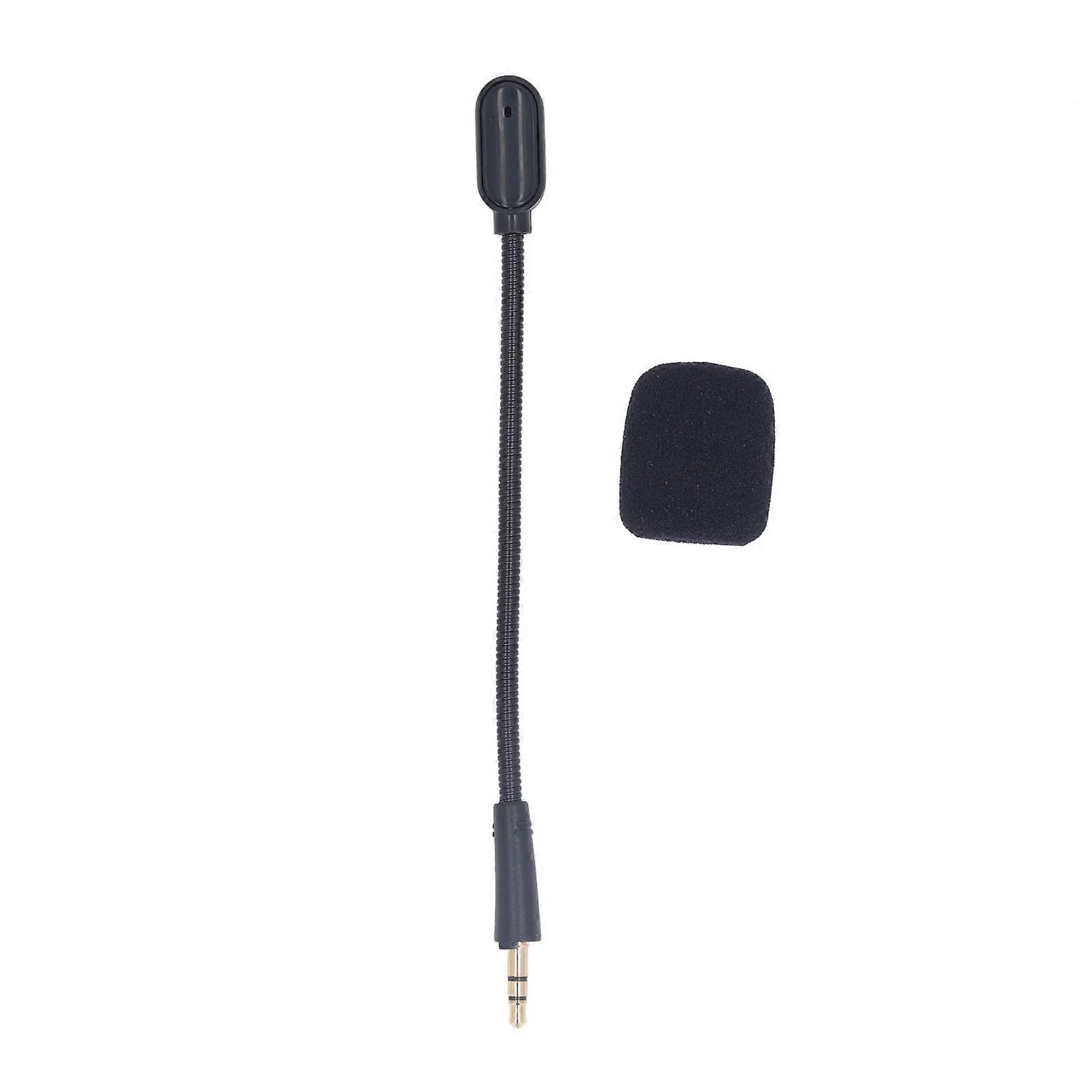 Replacement Gaming Microphone for Barracuda X Headset, 3.5mm Gold Plated Plug, Detachable Microphone with Sponge Cap for Gaming Headset