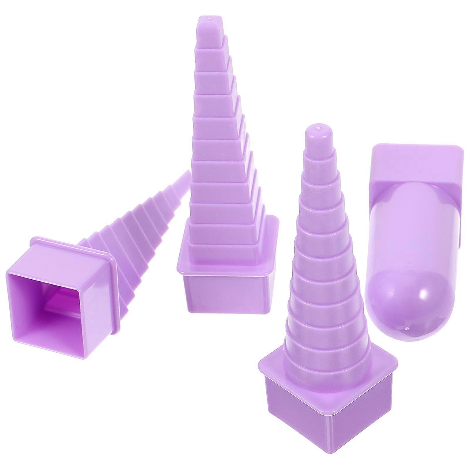 4pcs DIY Paper Quilling Tower Winder Tool for Crafting Unique Patterns at Home or School Projects