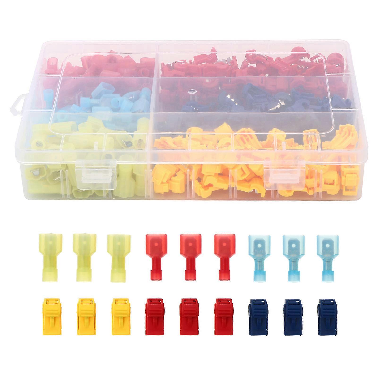 T-Tap Wire Connector T-Tap Wire Terminal Automotive Projects Decrease Voltage Drop 200Pcs