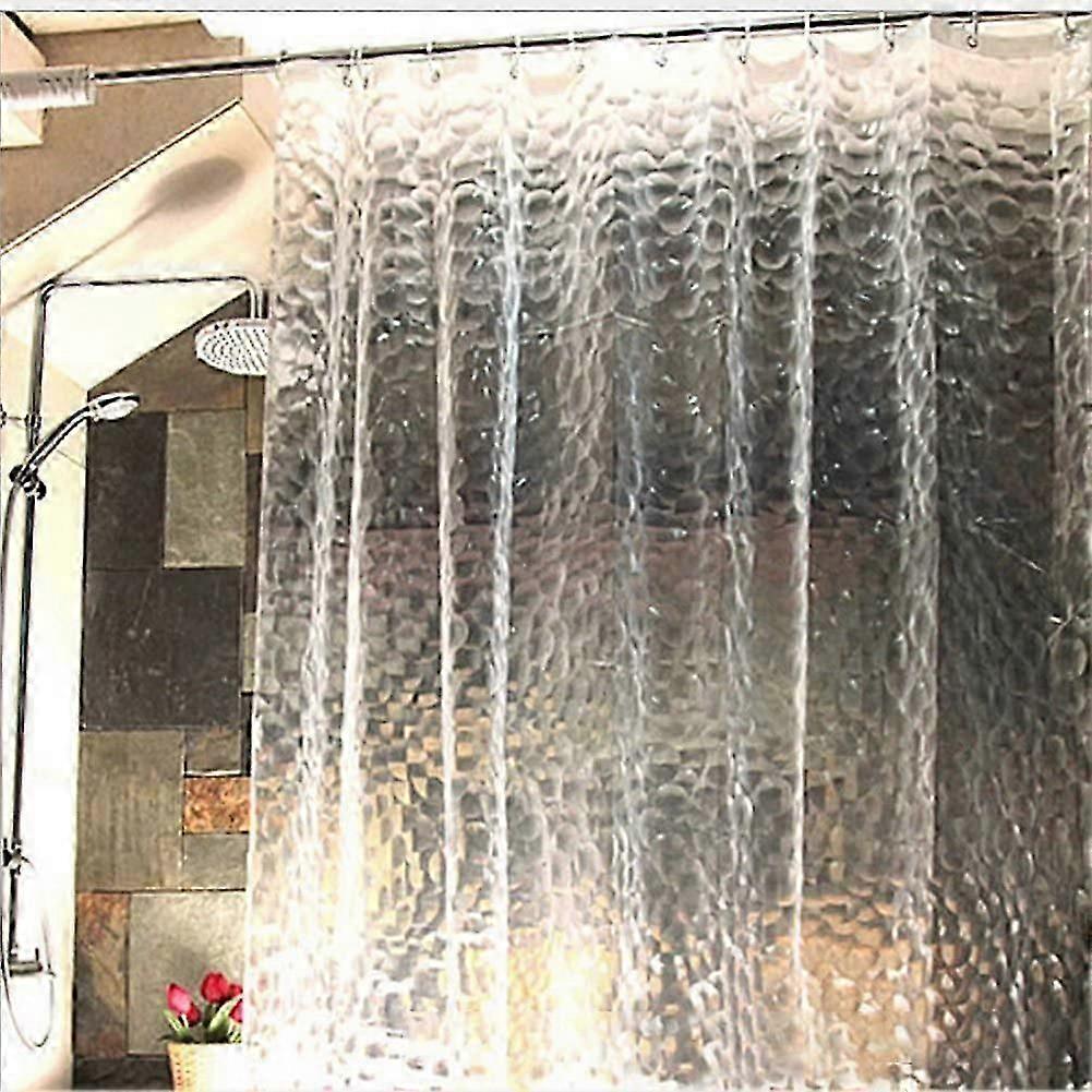 3D Cube Water Mildew Proof Water Proof Shower Curtain