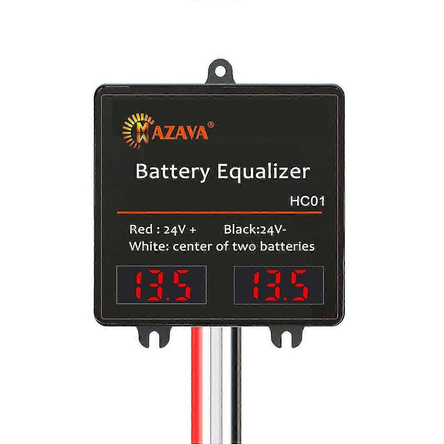 Mazava HC01 LED Display Battery Equalizer for 2 X 12V Active Batteries Balancer 2S Voltage Lead Acid