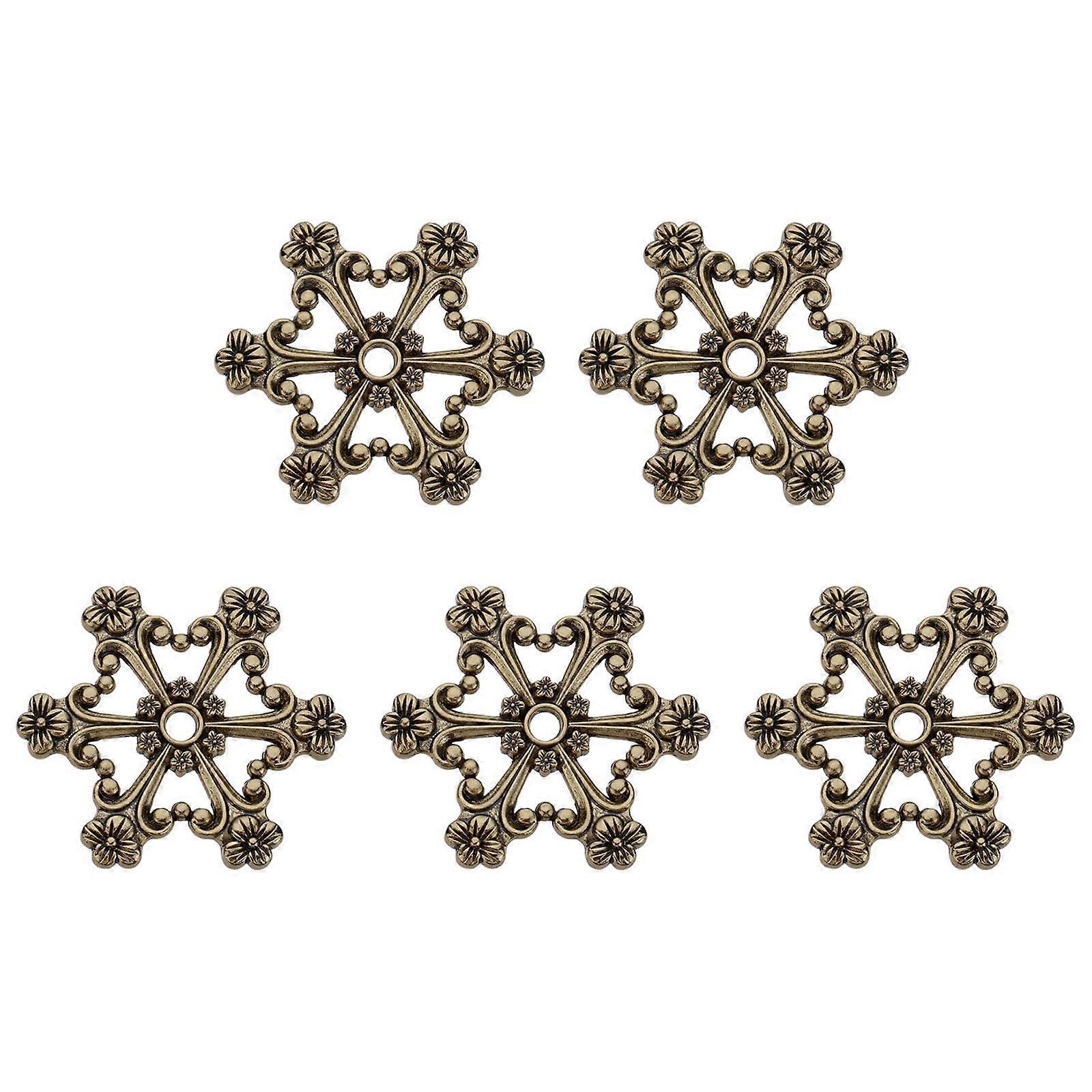 5 pieces antique thread spools embroidery thread spool metal thread spool embroidery thread winder for sewing thread
