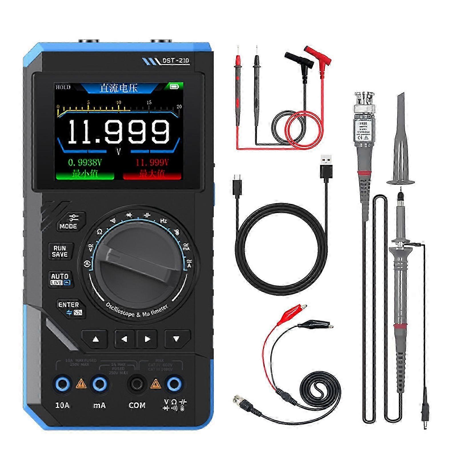 (Dst210) Multifunction  Digital Multimeter With Comprehensive Measurement Functions Oscilloscope & Signal Generator For Industrial