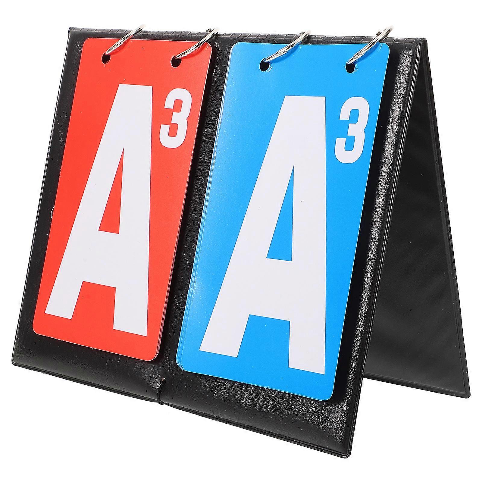 Score Keeper Flipper Tableau d’affichage de table portable pour basket-ball football tennis 20.00X16.00X9.00CM 1Set