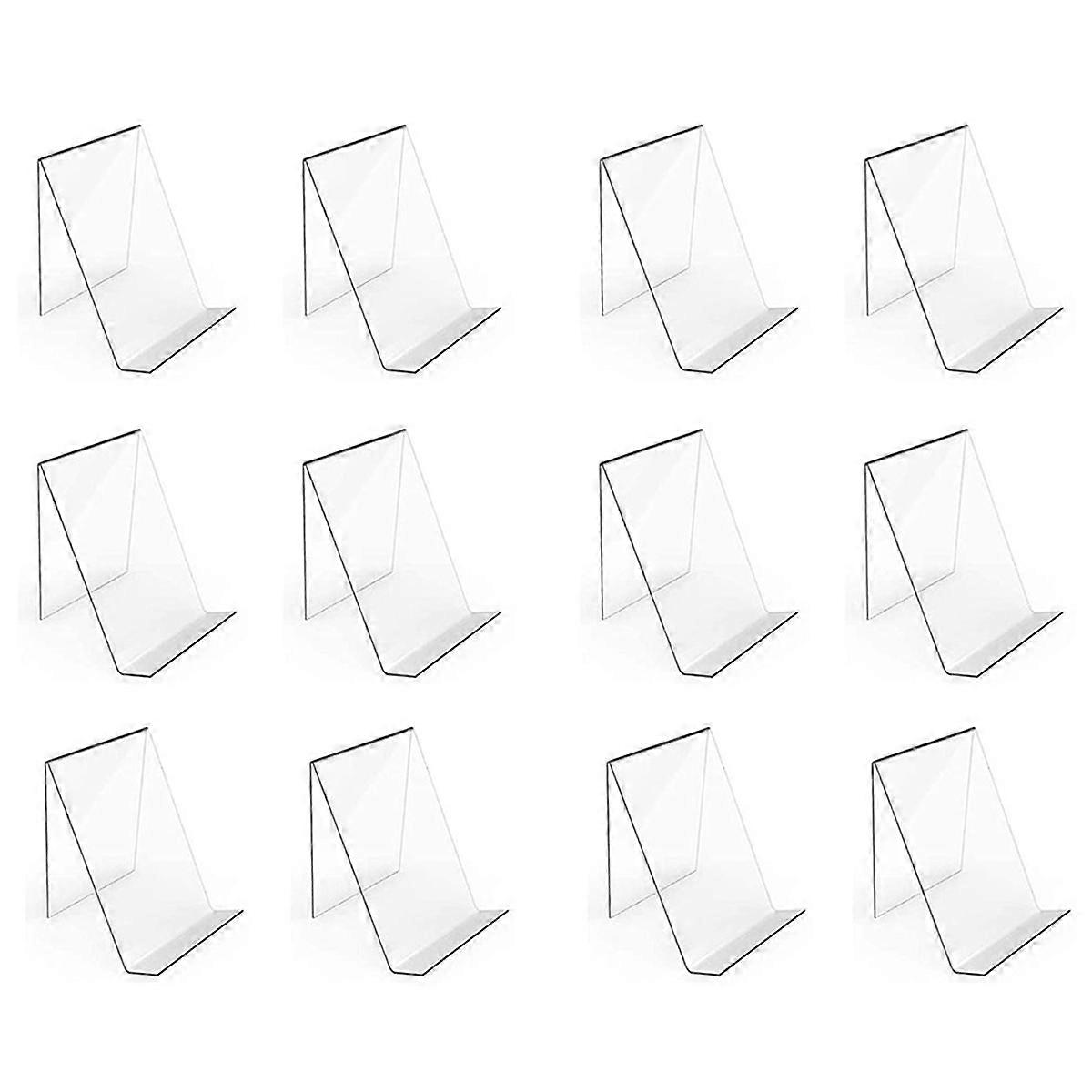 6 Pack Acrylic Book Stand, Clear Book Display Easel,Book Stand Holder