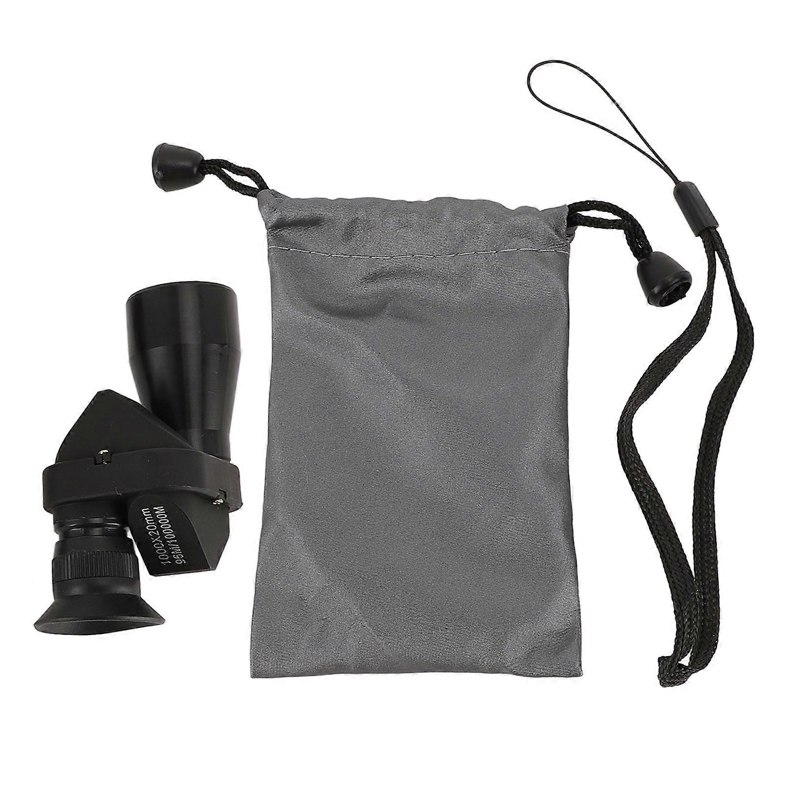 1000x20 Compact Monocular Telescope, 8X HD ABS Resin Lens, Portable Pocket Monocular for Bird Watching, Camping, Wildlife