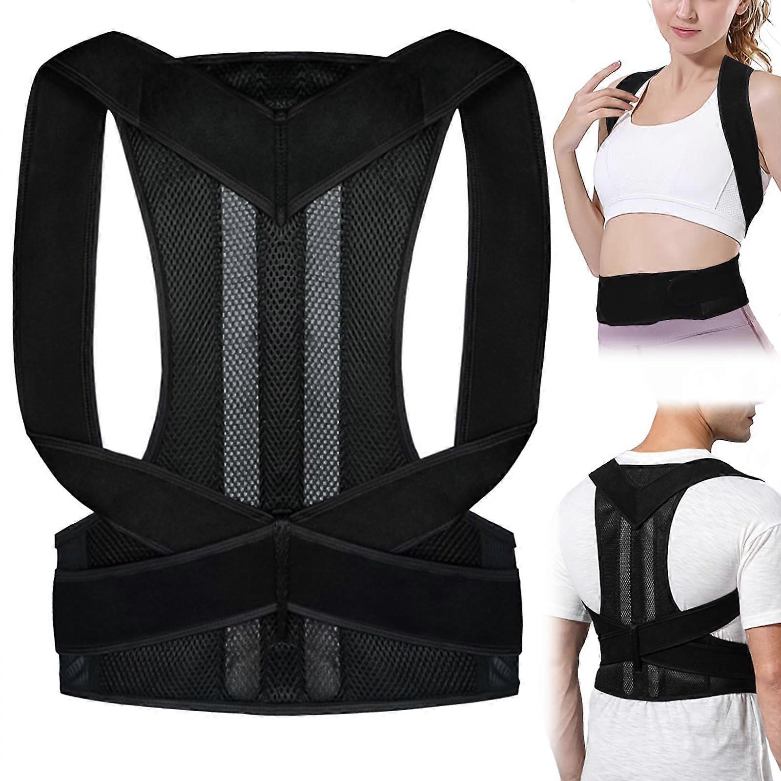 Posture Corrector Back Support for Men and Women, Breathable Adjustable XL Straightener for Upright Confidence