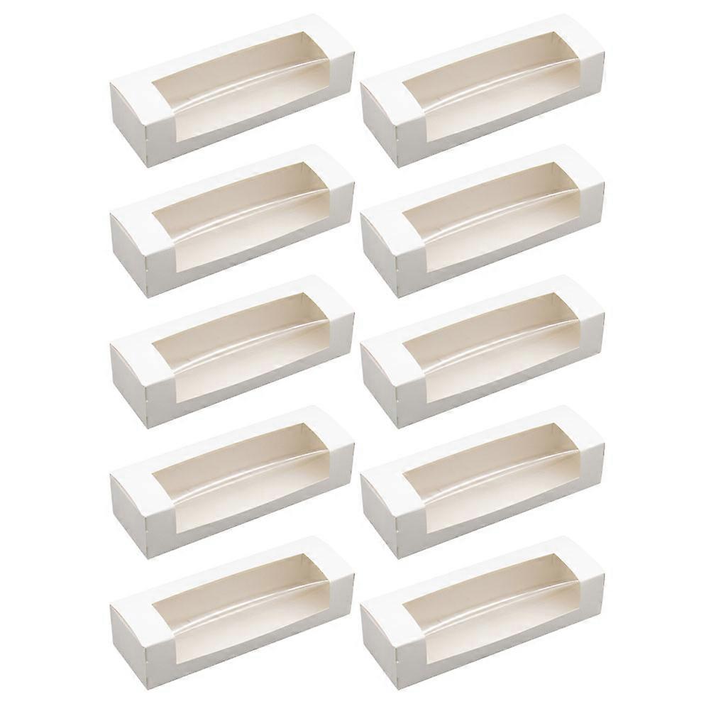 Travel Cake Box Portable Cake Carrier Container For Home Use With Transparent Window 10Pcs