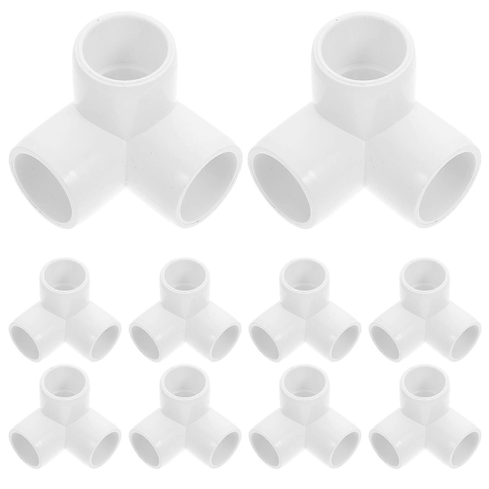 Three Way Water Pipe Joint Pvc Pipe Fittings For Greenhouse Pipe Connector Diy Pvc Structure Tee 10Pcs