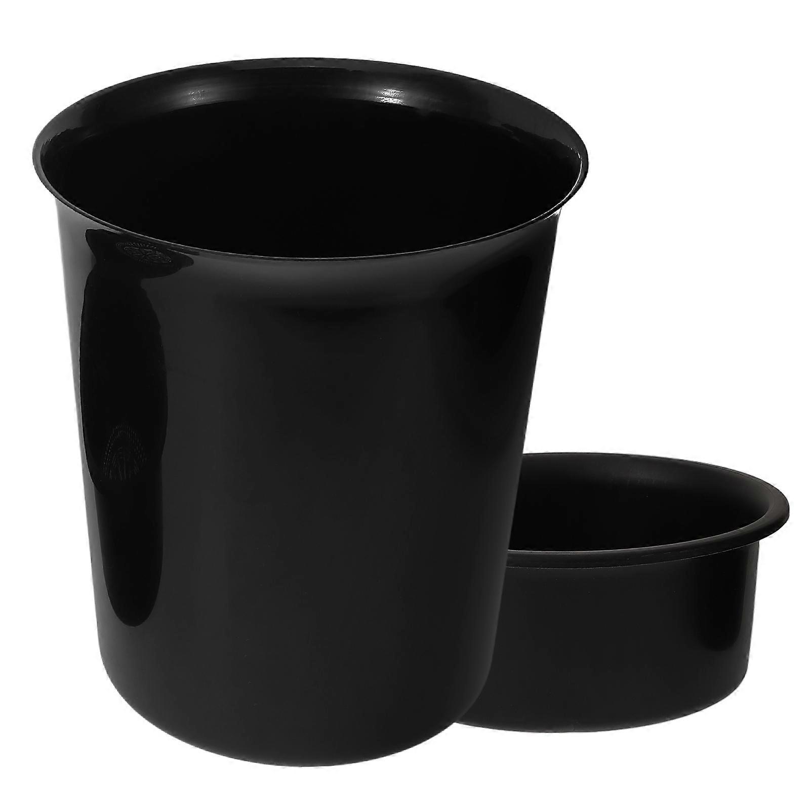 Tea Trash Can Black Plastic Tea Leaf Holder Teatrashsolution for Home Use