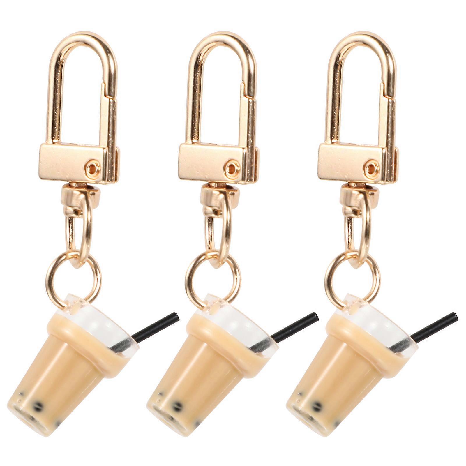 Keychains for Backpacks Adorable Keychain with Pendant Girl Baby Shower present Multi 6X2.5X2.5CM Carry Keys 3Pcs