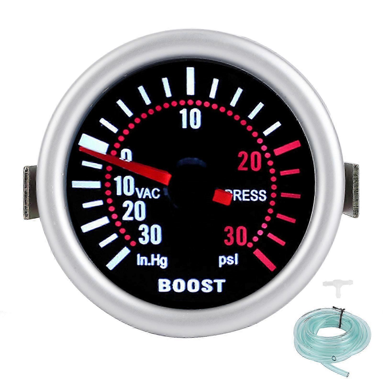 2in 12V Turbo Boost Gauge ?30?30PSI Pointer Auto Auto Turbo Pressure Meter Alta Precisione
