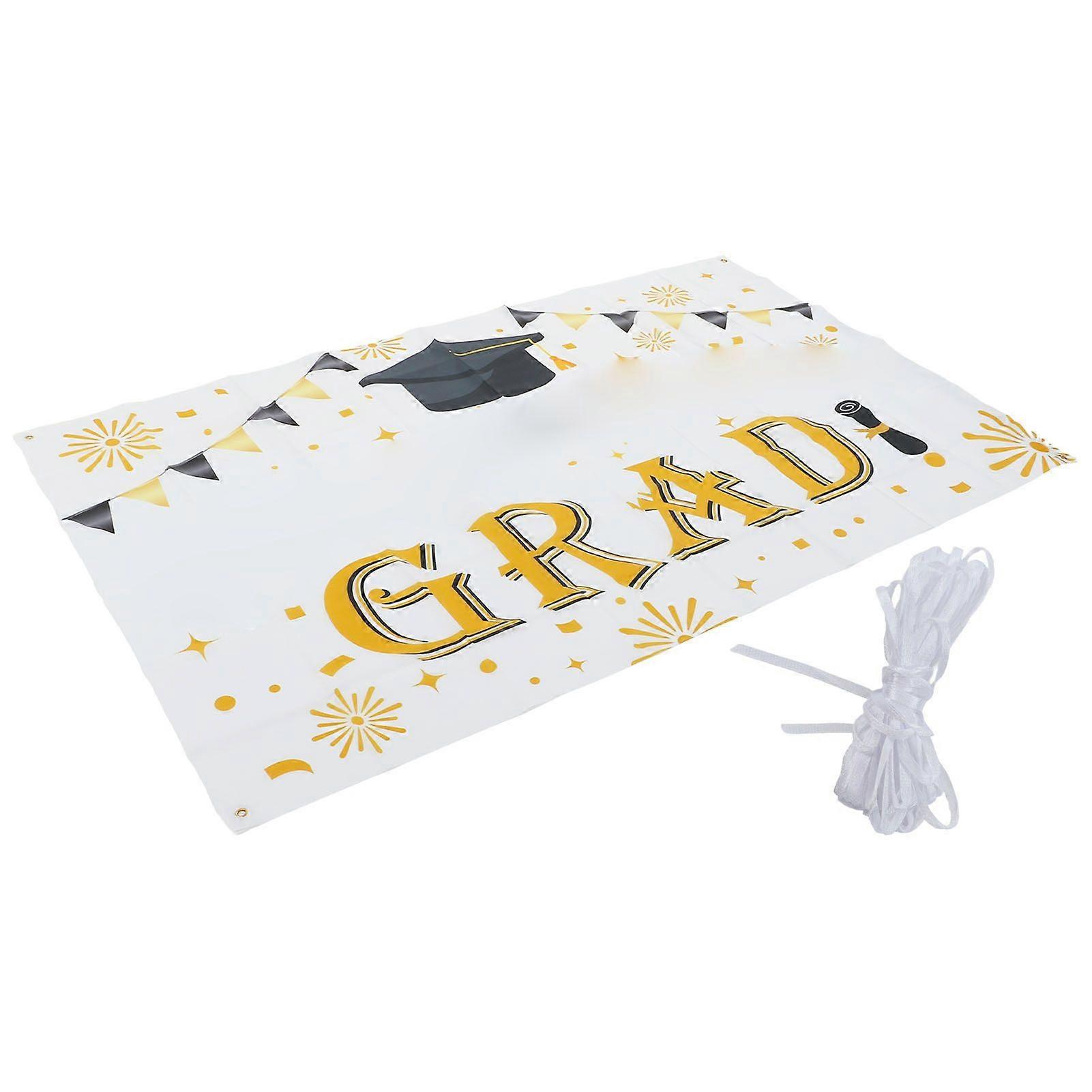2025 Latest Model  Graduation Party Banners Polyester Material Graduation