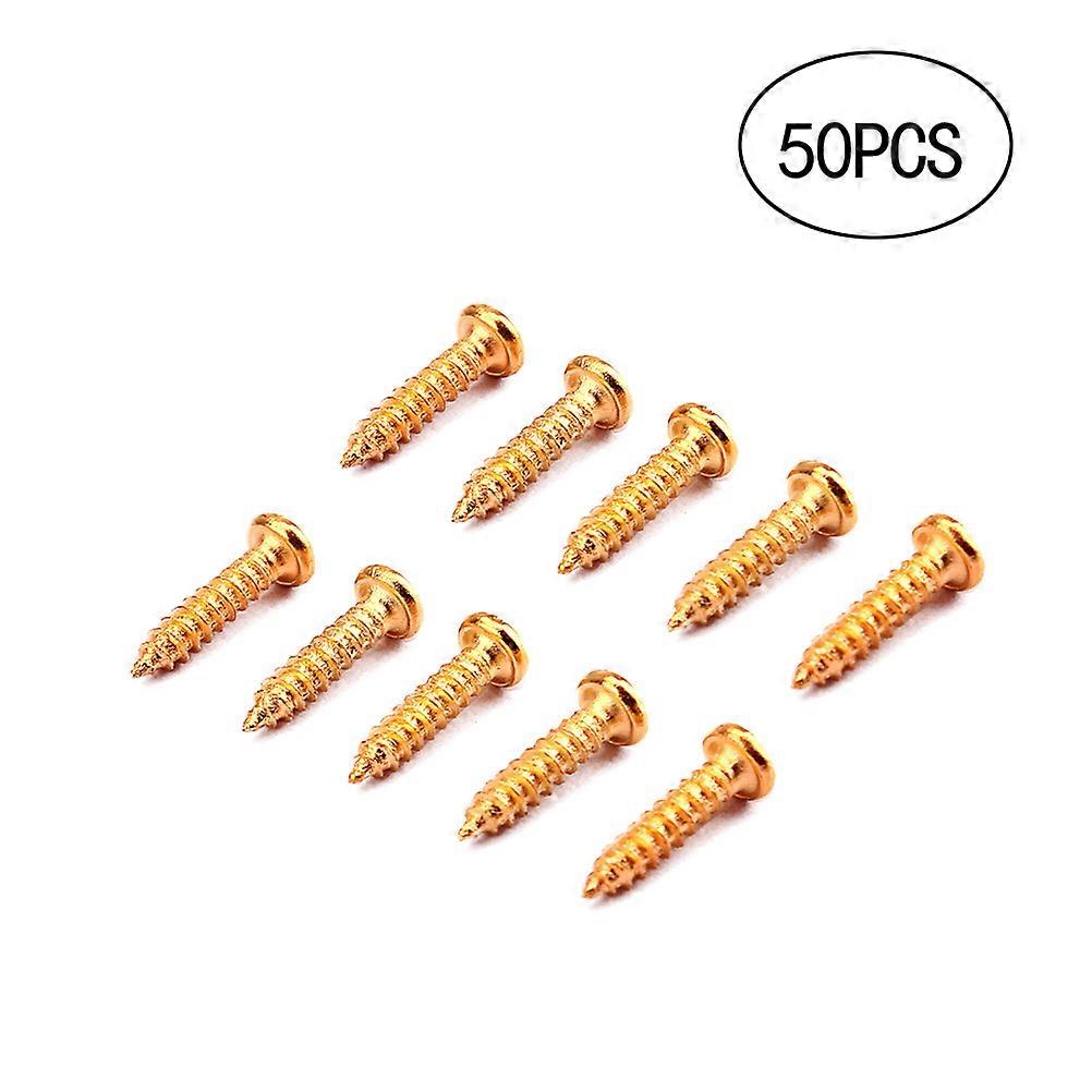 Acoustic Guitar Tuning Keys Golden Mounting Tuning Pegs For Guitarists Instrument Maintenance 50Pcs/Set