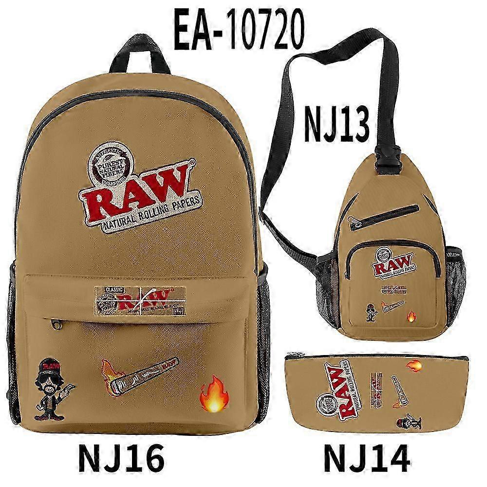 RAW Tobacco Backpack Set - Includes Satchel and Pen Case