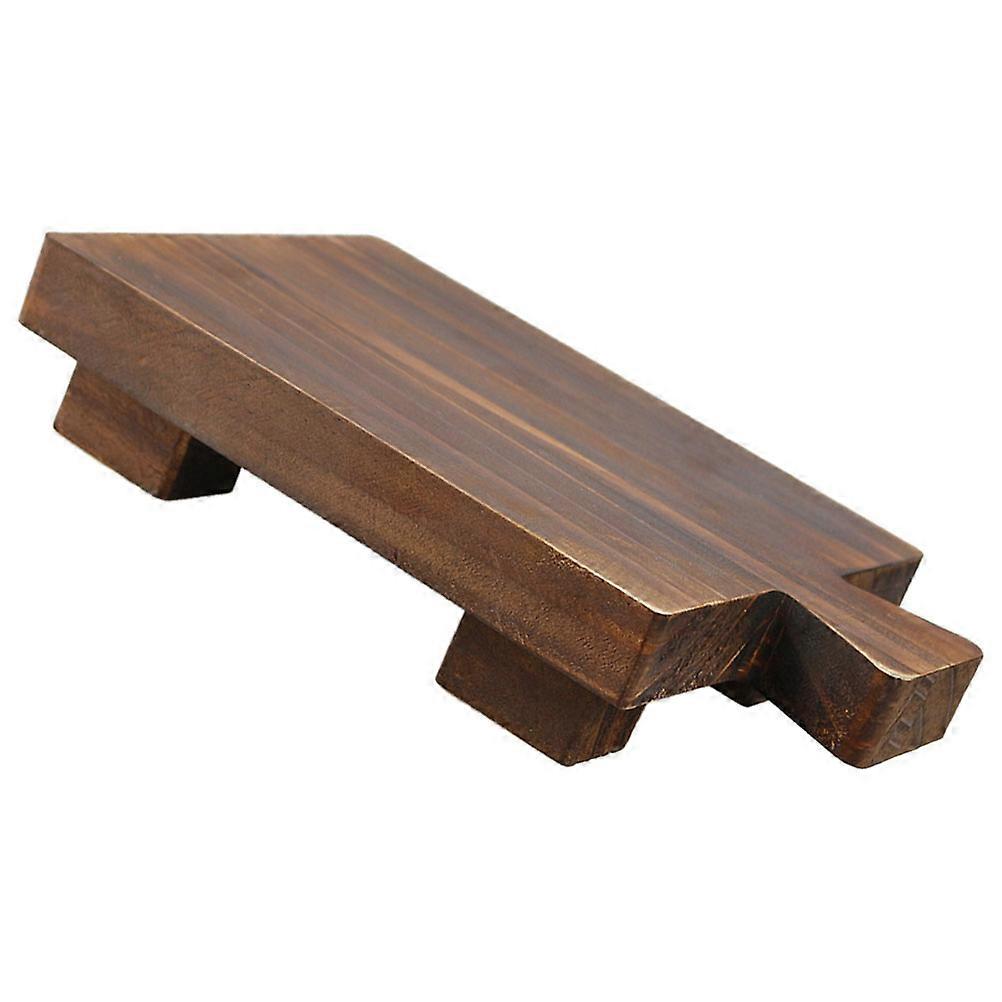 Wood Display Stand Counter Organizer Kitchen Use Sleek Design Multi Color 23.00X15.00X5.00CM 1Pack