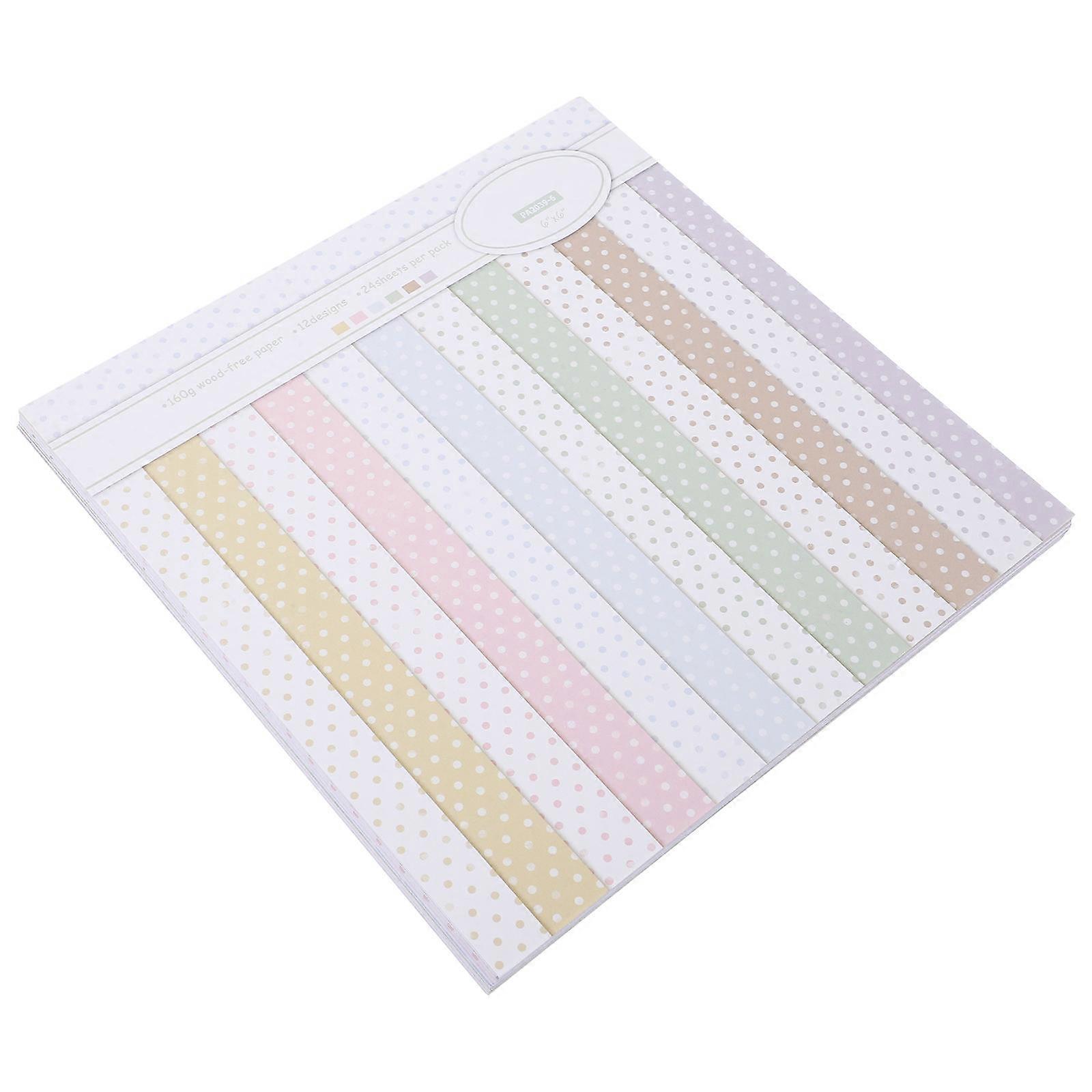 装飾的なスクラップブックのペーパー手のアカウントペーパーロマンチックな雰囲気15.2X15.2X0.1cmの装飾24枚