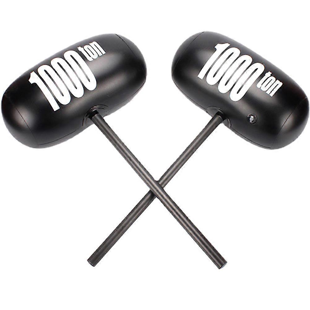 Inflatable Hammer Toy Black Plastic for Kids 2Pcs Inflatable Hammers