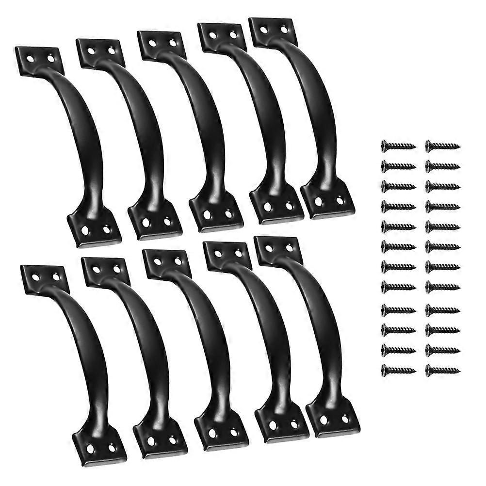 Retro Pull Handle Drawer Handles Not Easy to Rust Furniture Upgrade Bow Shape 10Pcs