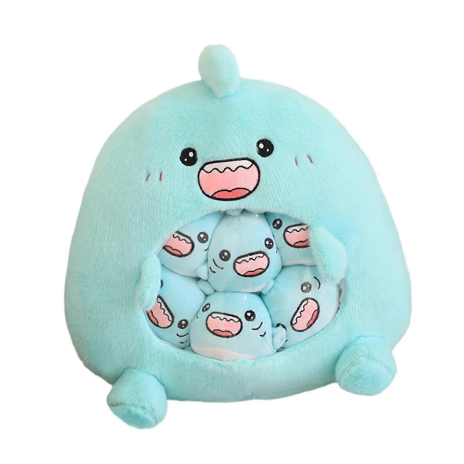 Plush Toy Snack Bag Cute Plush Doll Pillow Shark for Work, Soft Material, 30 cm Size