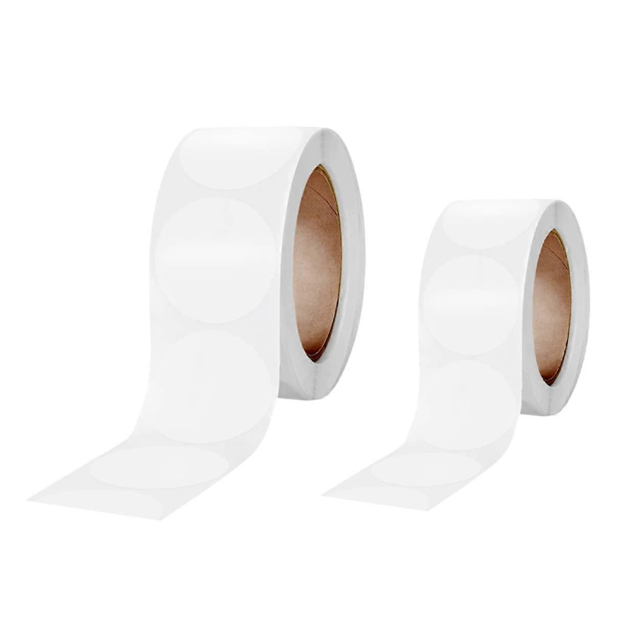 2 Rolls Transparent Seal Stickers, Party Favour, SelfAdhesive, Clear Circle