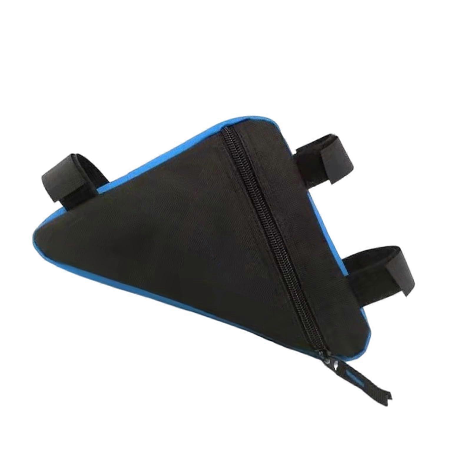 Spacious bicycle saddle bag, reliability, large bicycles, triangles, storage bag for outdoor activities, waterproof bicycle bag blue