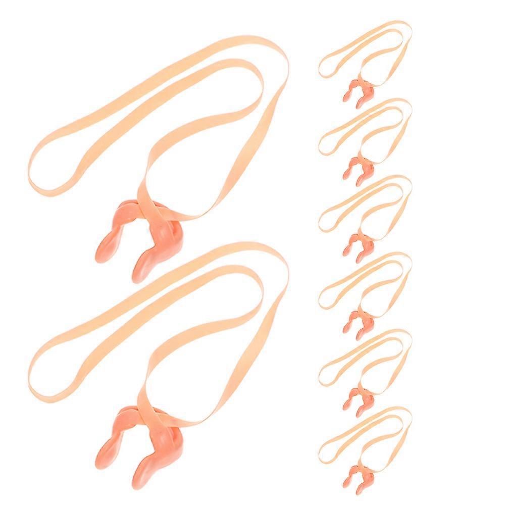 Swimming Nose Protector Emulsion Soft Material Antiloss Design 8Pcs for Swimmers