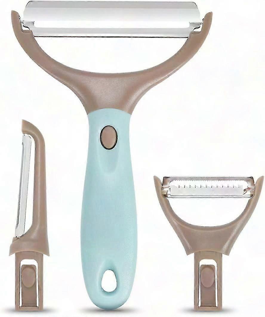 Fully Interchangeable 3-in-1 Vegetable Fruit Peeler Set