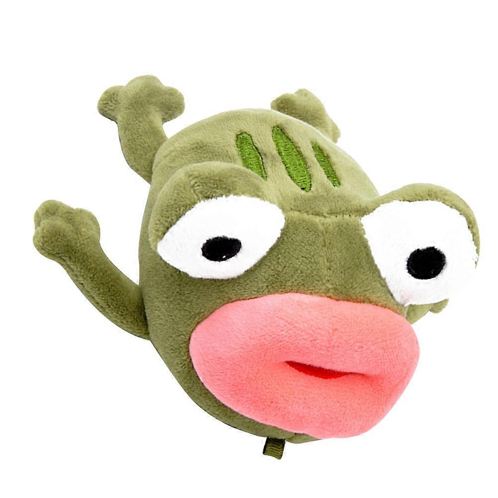 Car Keyring Small Lightweight Plush Keychain for Daily Use Olive Green 7.5x10cm 1Pack