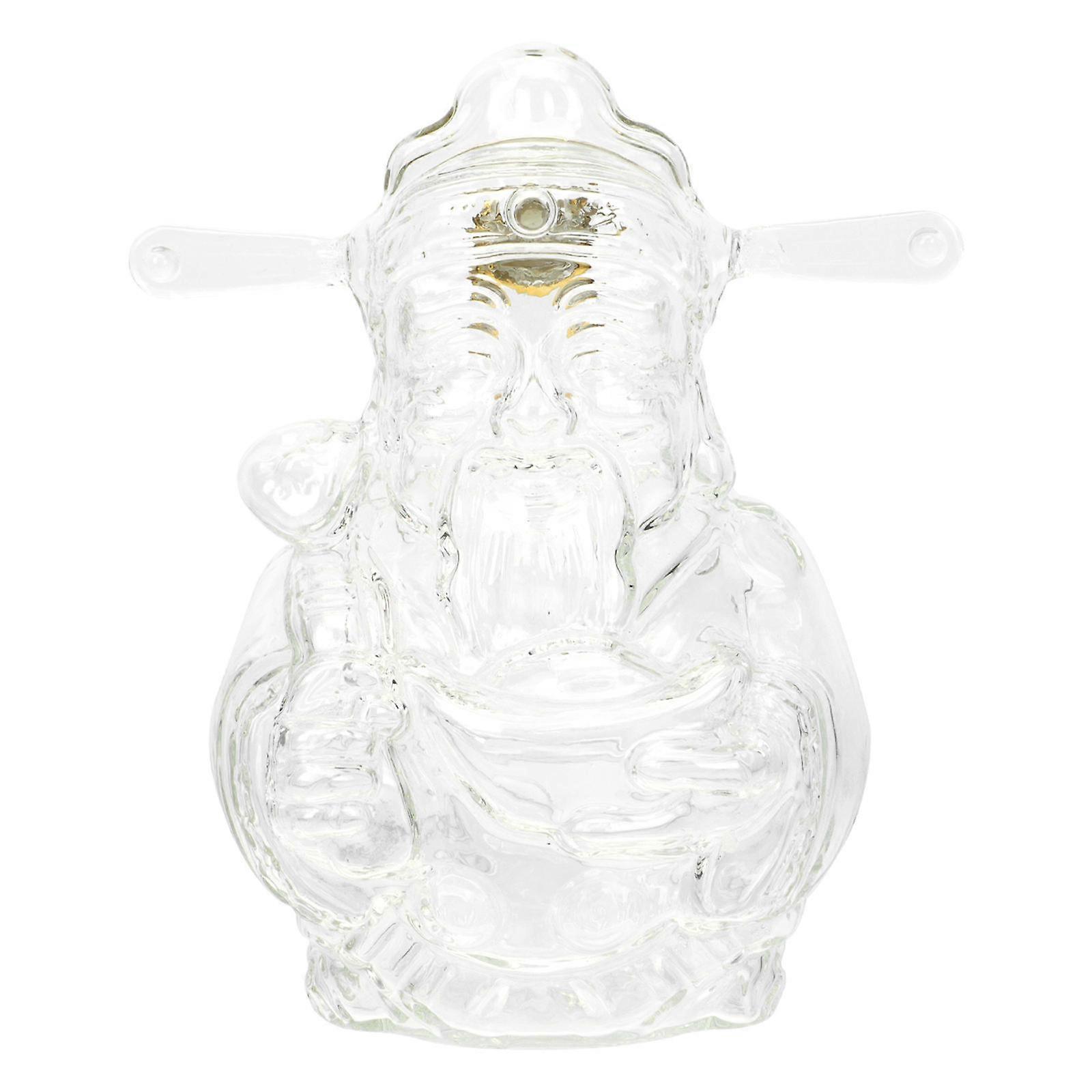 Creative God of Wealth Transparent Heat Resistant Glass Decanter for Whiskey, , and with Sealed Design and Smooth Surface for Stylish Bar Display