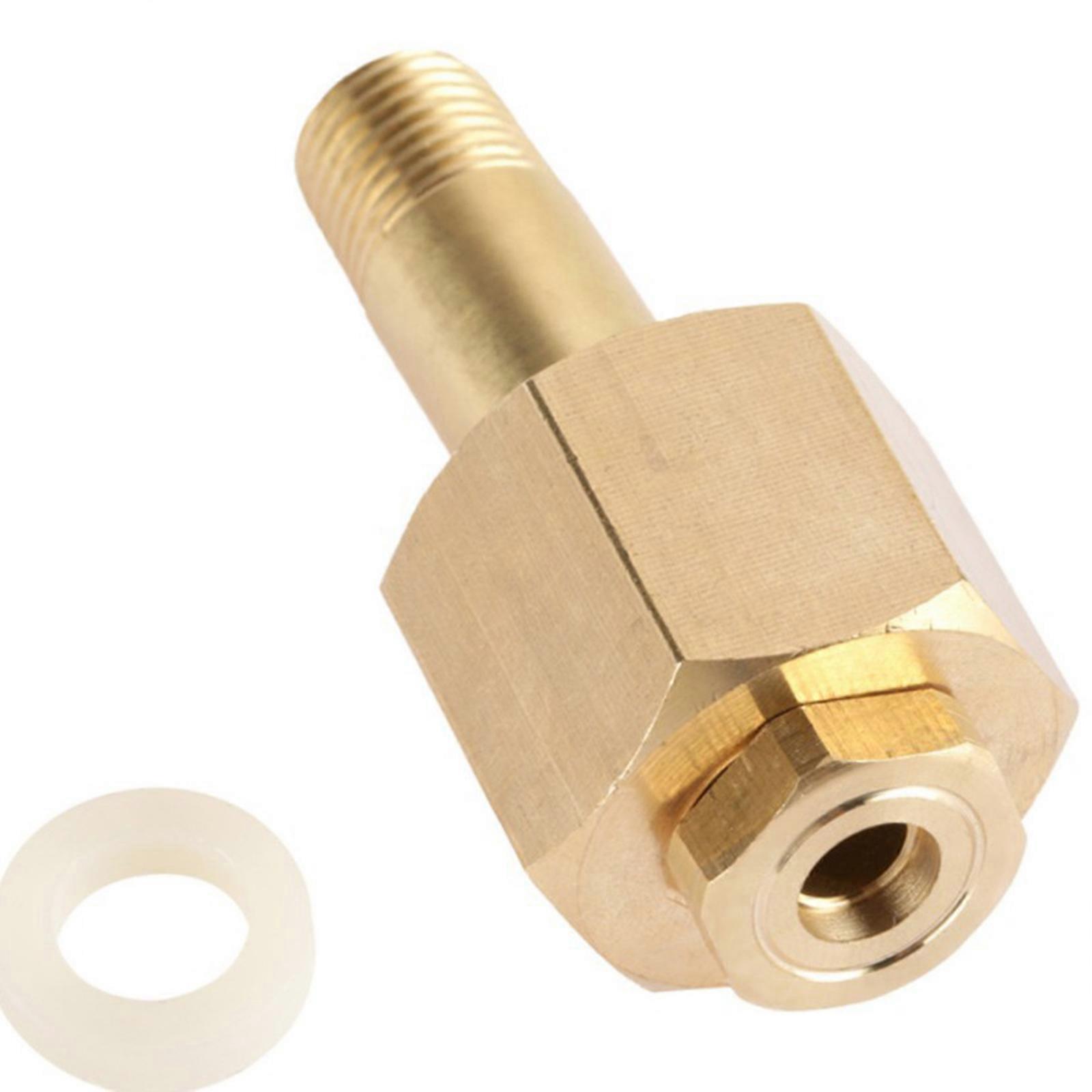 Brass Carbon Dioxide Regulator Fitting Adapters Set With Sealing Gaskets & Threaded Nut Suitable For Multiple Gas Tanks Multicolor