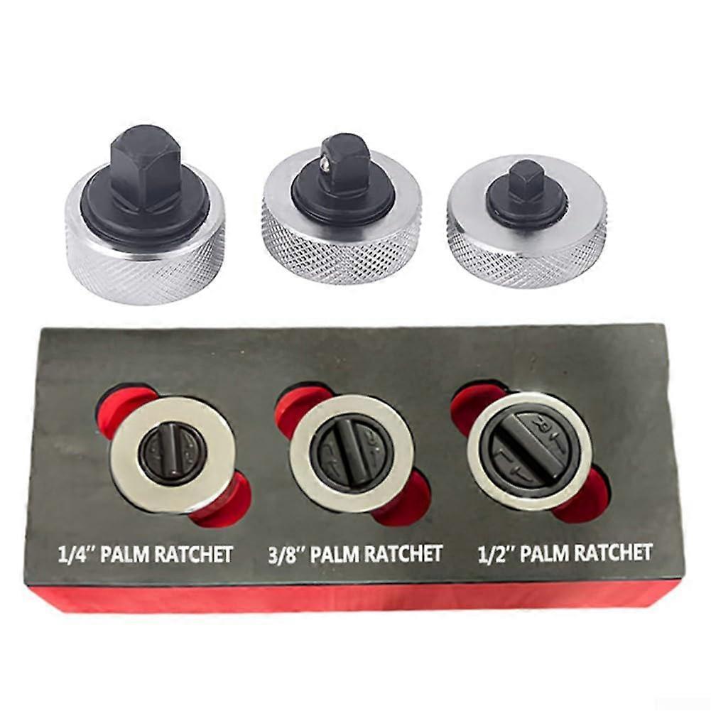 3piece ratcheting wrench set with ergonomic grip for better control