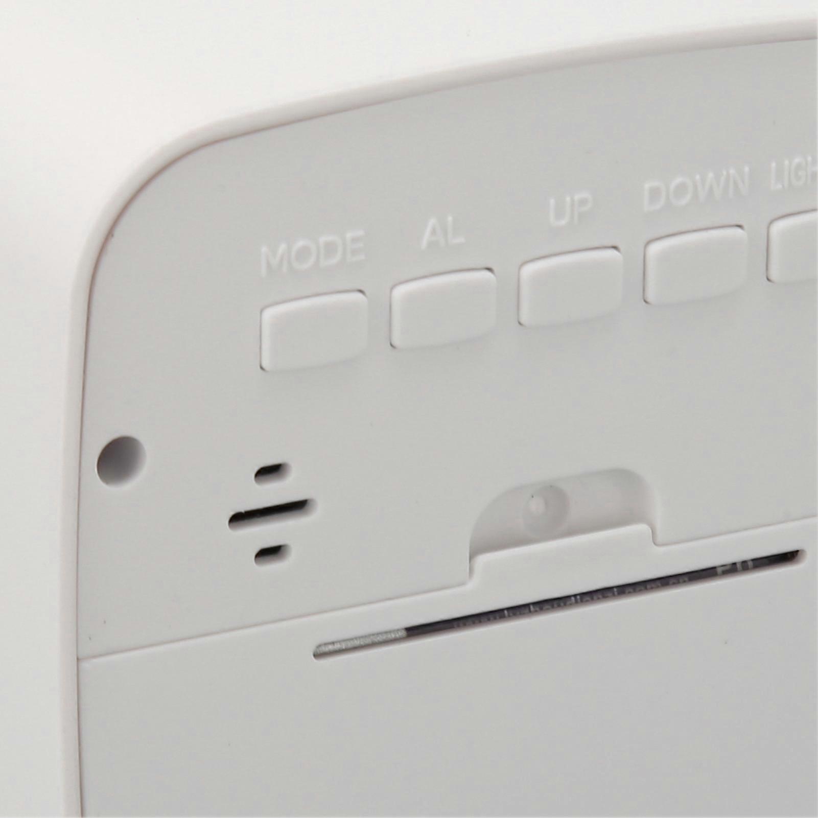 Kids Alarm Clock Temperature Humidity Display 12/24 Hour Unit Conversion Digital Desk Clock for Home Bedroom Office