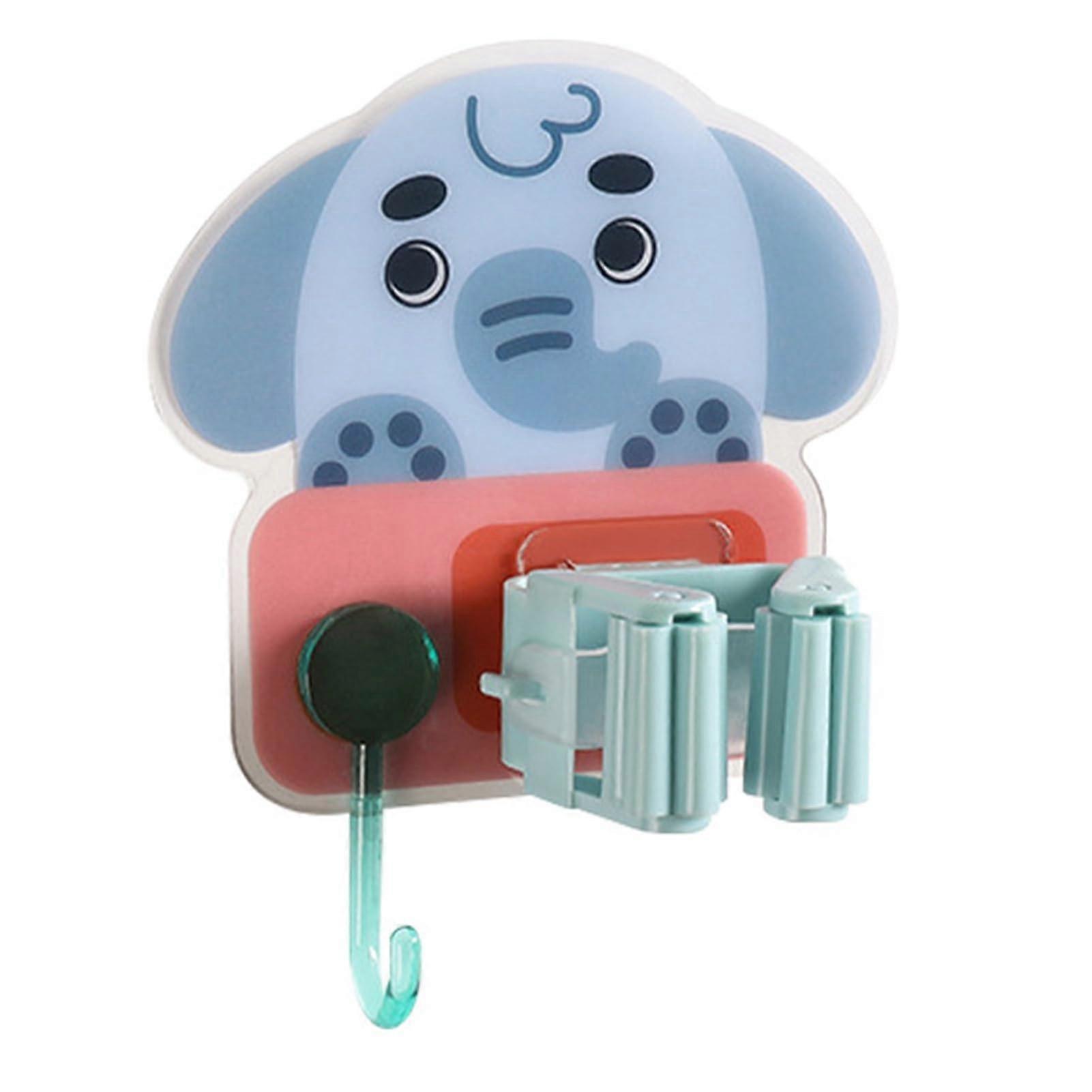 Easy to Install Mop Holder, Space Saving, Durable, Mop Hanger, Wall Mount, Broom Organiser with Strong Adhesive