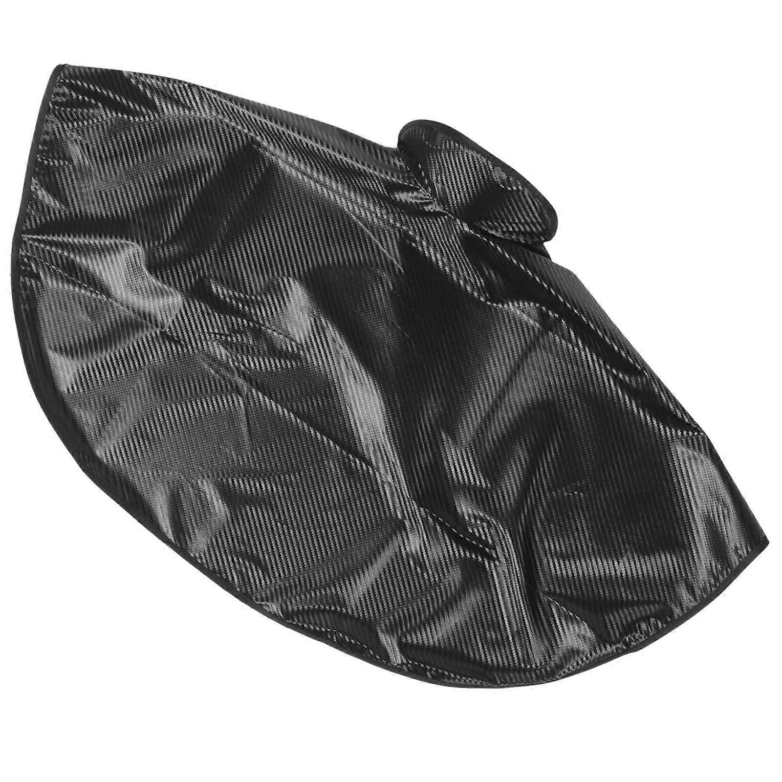 Durable TPU Barber Cape with Adjustable Closure for Hair Dressing Black