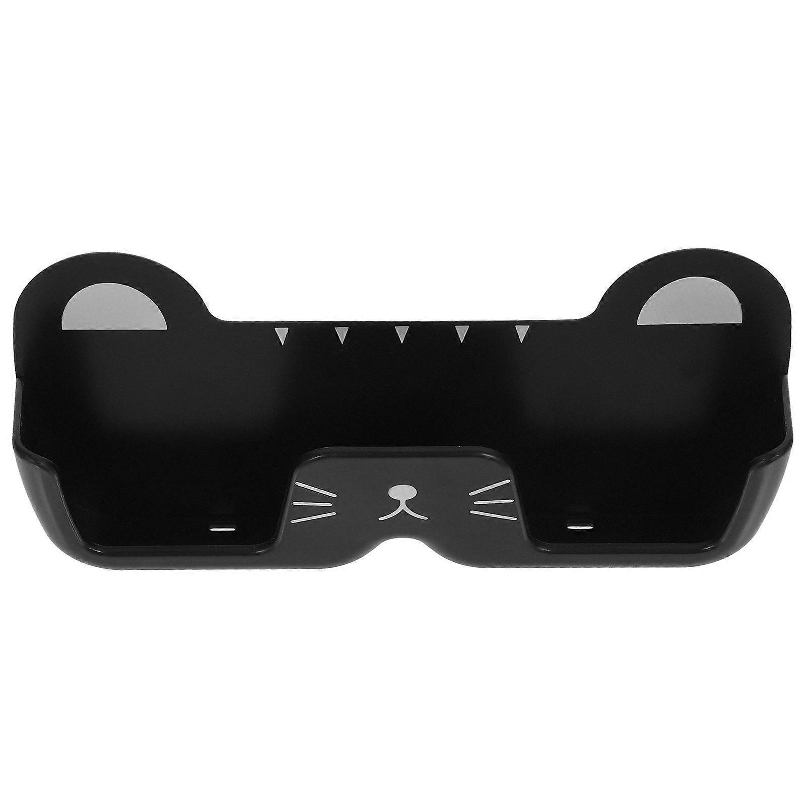 Cat Shaped Wall Mounted Eyeglasses Holder Space-Saving Versatile Storage PP Material Simple And Elegant Bathroom 1Pcs