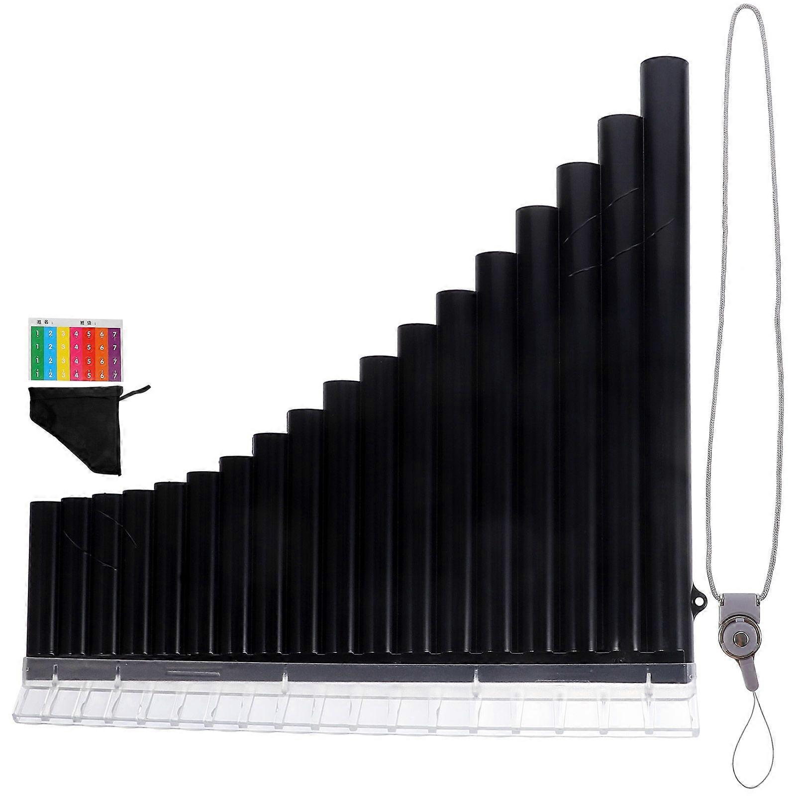 Professional ABS Resin 18-pipe Pan Flute Professional C Key Pan Pipe for Beginners