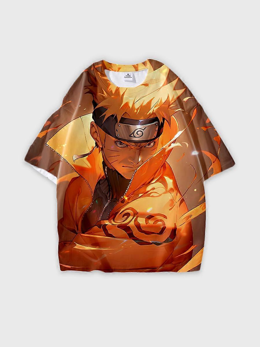 T-shirt round neck Role Pattern loose short sleeve C2083