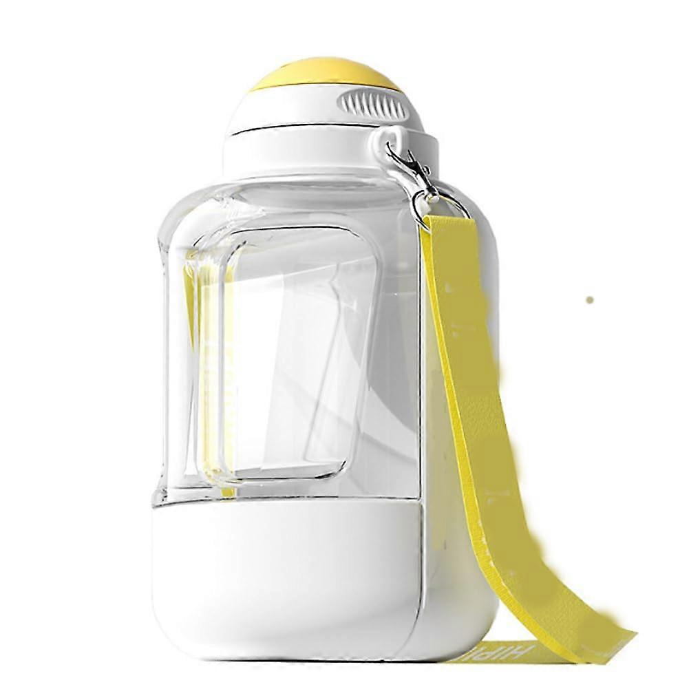 Minimally designed outdoor pet water dispenser with large capacity and integrated water and food for medium to large dogs.